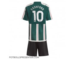 Manchester United Marcus Rashford #10 Bortatröja Barn 2023-24 Kortärmad (+ korta byxor)